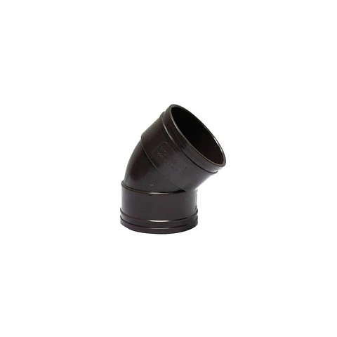 B75 Codo Canaleta H-h Marrón 75 mm x 45° Hoffens