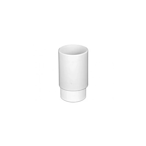 B75 Copla Bajada Tubo Canal Blanco 75 mm Hoffens
