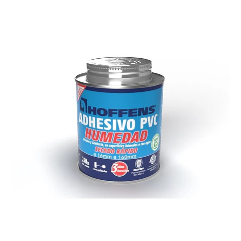 Adhesivo PVC Hoffens 60 C.c. Lata con Aplicador Low Voc