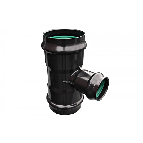 Tee Colector PVC SN-4 200X110 mm Inyectado Goma Verde Hoffens