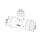 Tee Colector PVC SN-4 250X200 mm Inyectado Goma Verde Hoffens - Miniatura 2