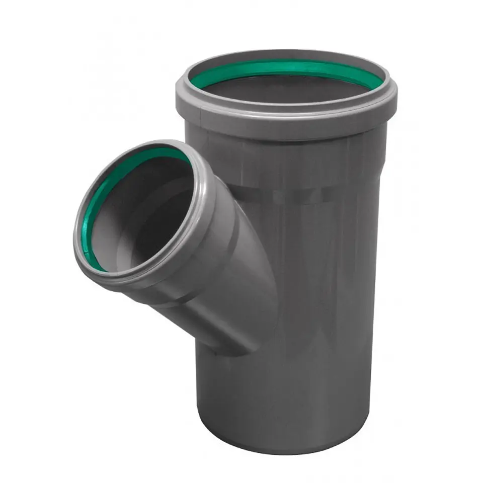 Vee Colector PVC Colector SN-4 315X200 mm Inyectado Goma Verde Hoffens 1