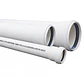 Tubo PVC-U Alcantarillado Blanco 50 mm x 1 mts Nch 1779:2017 sin Campana Hoffens - Miniatura 1