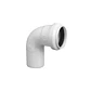 Codo PVC Sanitario Blanco 110 x 87,5 Hoffens - Miniatura 1