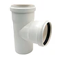 Tee PVC Sanitario Blanco 75 x 40 mm Hoffens - Miniatura 3