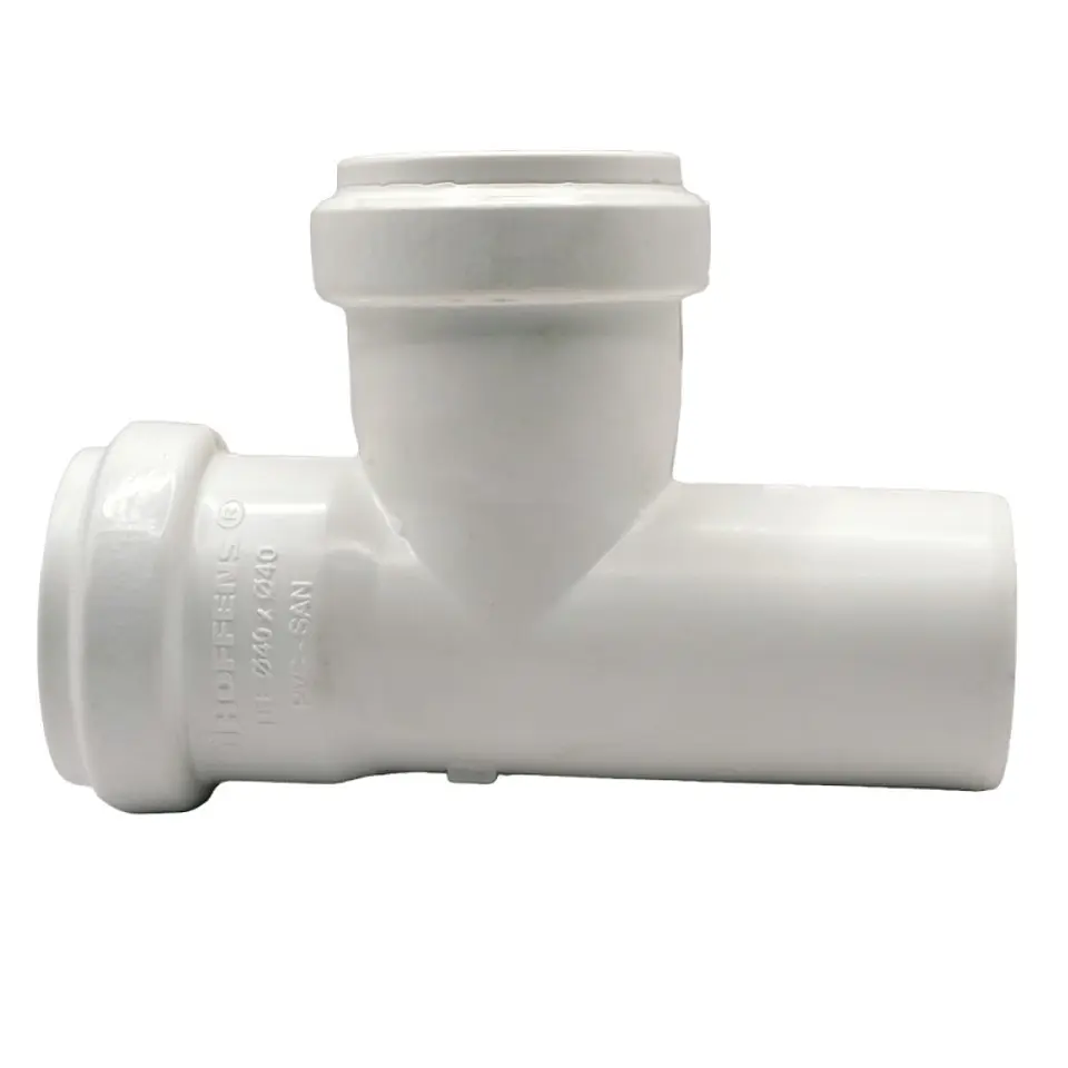Tee PVC Sanitario Blanco 160 x 160 mm Hoffens 2