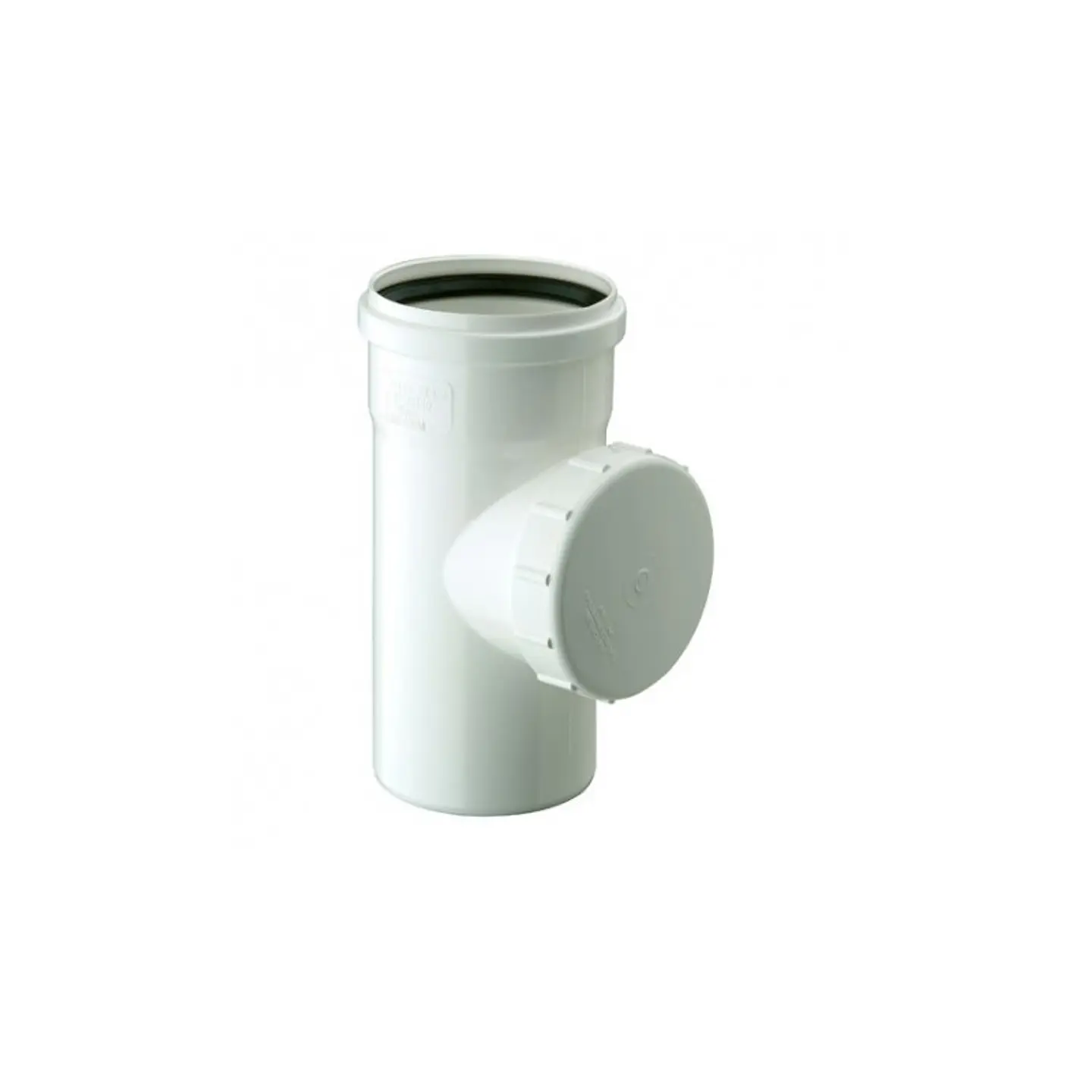 Tee PVC Registro Sanitario Blanco 110 mm Hoffens 1