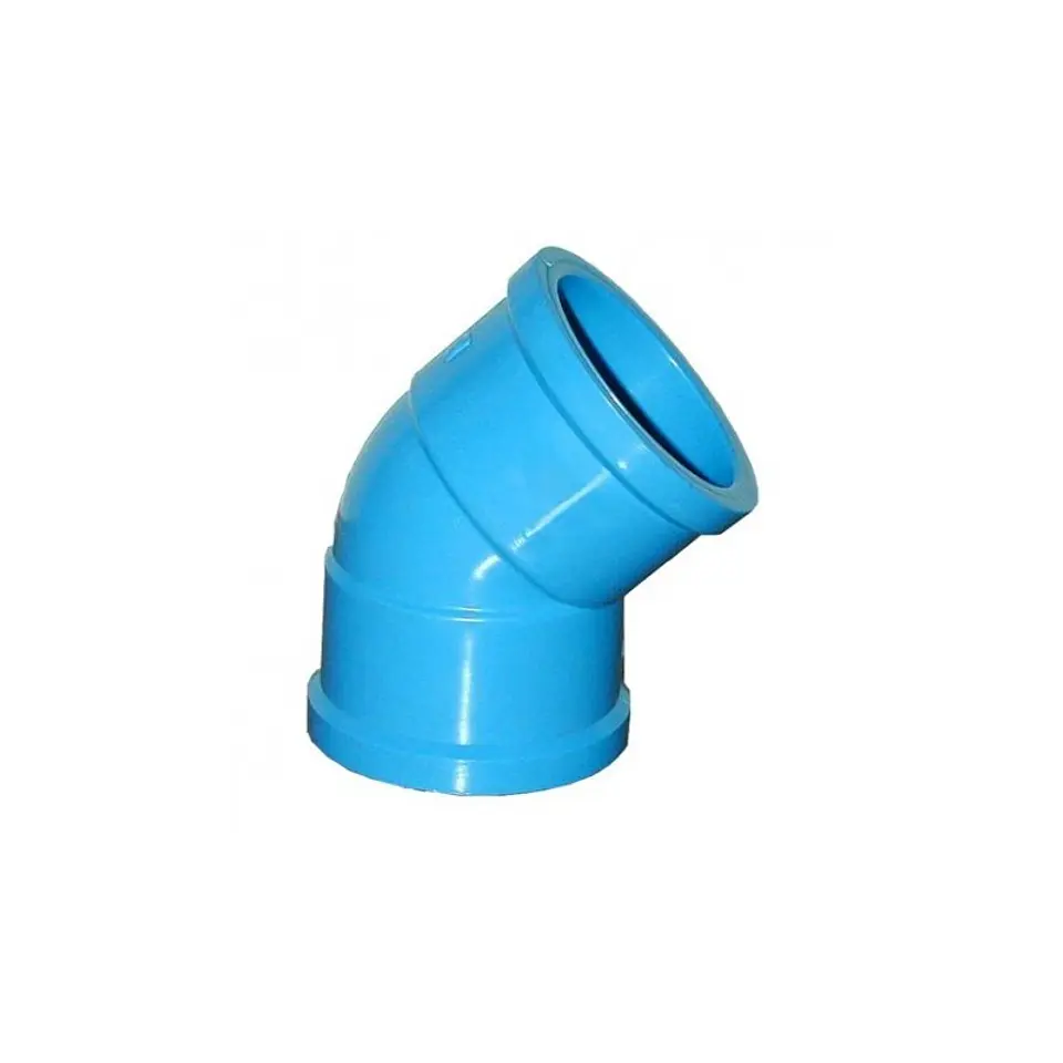 Codo PVC Presión 63 mm 45° Cem PN-10 Azul Liso () Hoffens 1