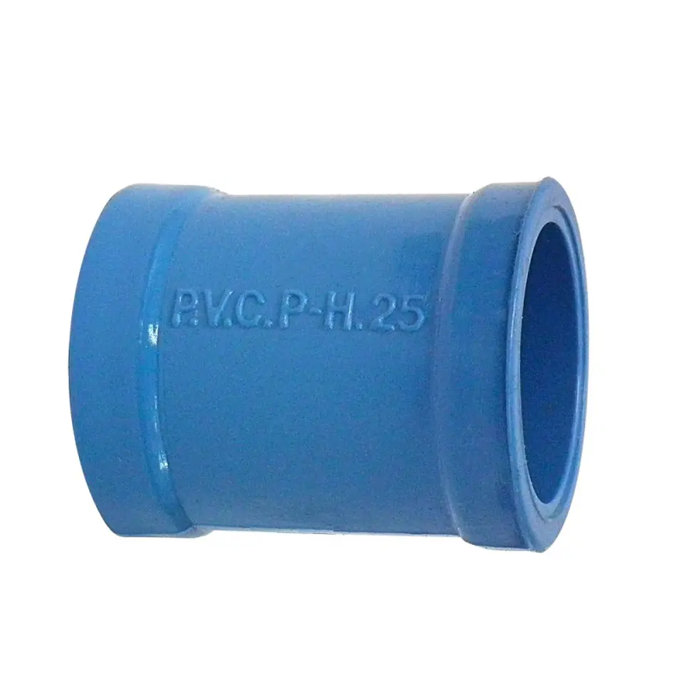 Copla PVC Presión Cem 25 mm PN-12,5 Azul Liso Hoffens 1