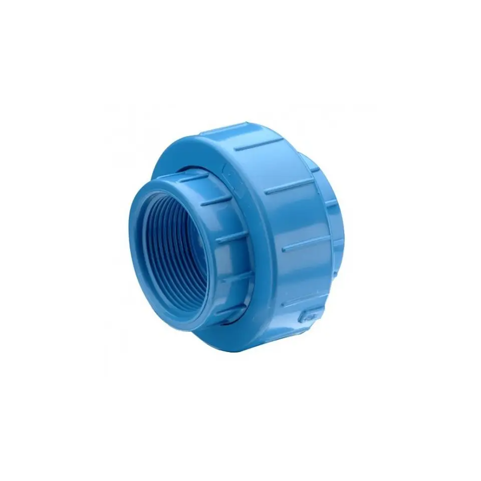 Union Americana PVC Presión Cem 63 mm PN-10 Azul Liso Hoffens 1