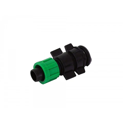 Conector Lay Flat Cocodrilo 17 x 16 mm. Verde Hoffens