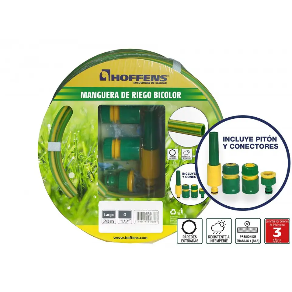 Set Manguera Bicolor 1/2
