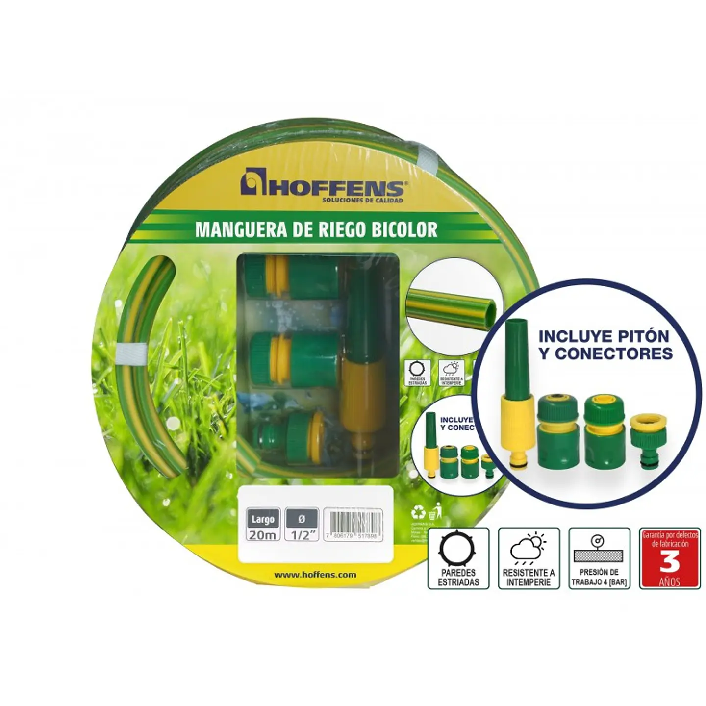 Set Manguera Bicolor 1/2