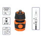 Conector Rapido con Stop 3/4 