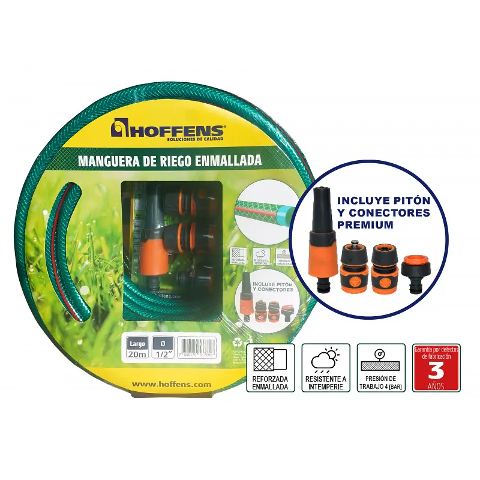Set Manguera Enmallada 1/2