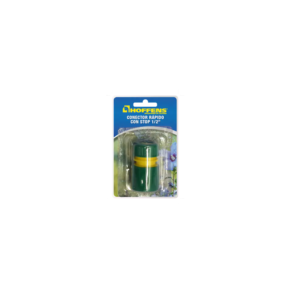 Conector Rapido con Stop 3/4