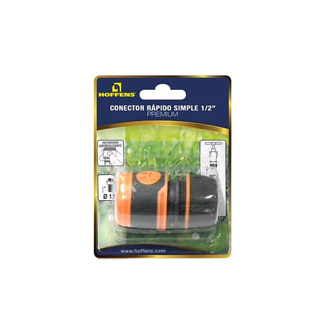 Conector Rapido Simple 3/4 " Premium Blister Hoffens