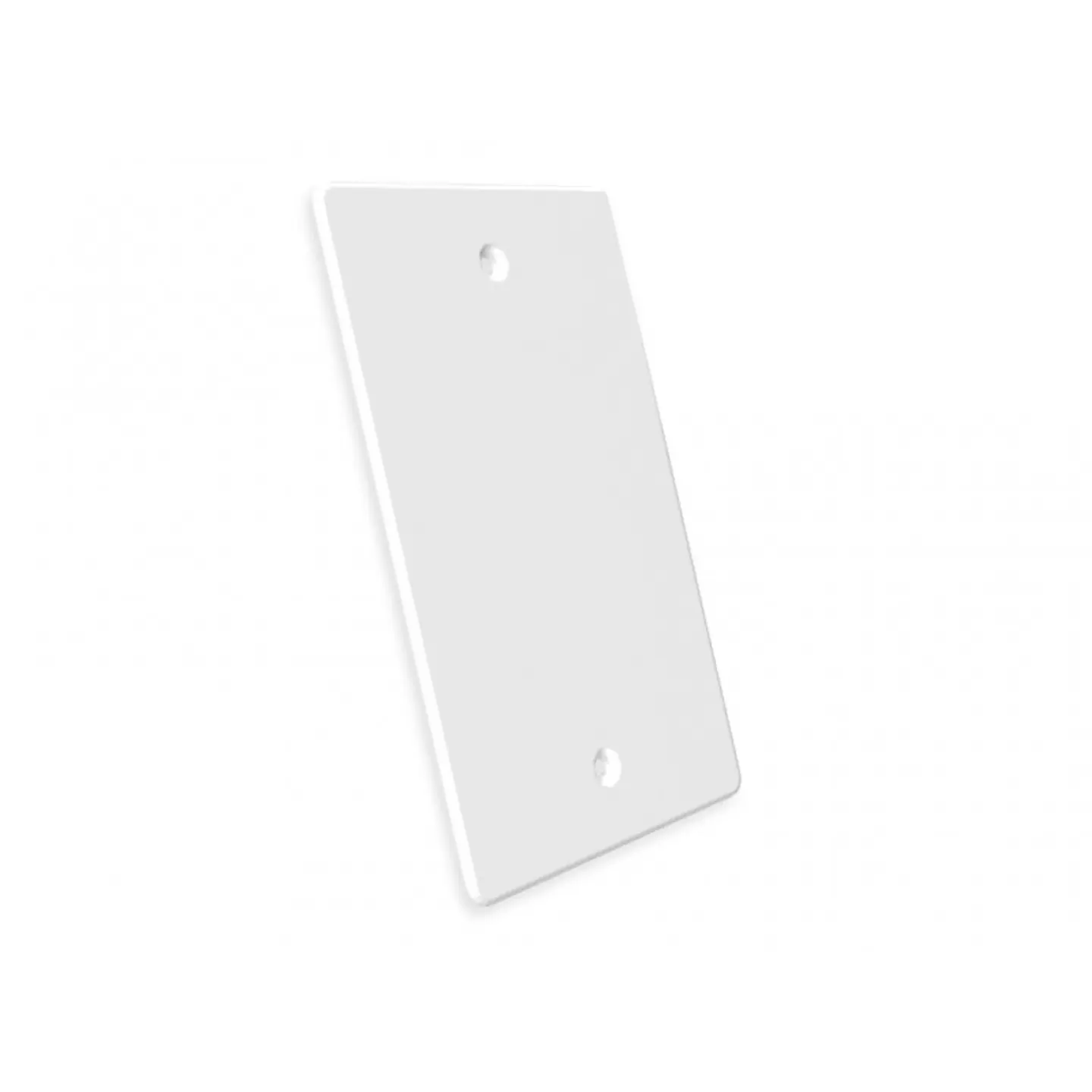 Tapa Caja Ciega PVC Blanca 116 x 74 mm C/tornillos Hoffens 1
