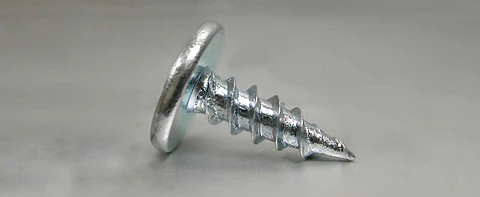 Tornillo Cabeza Lenteja con Golilla Punta Fina #8 x 1 1/4" Mamut · Caja de 100 un.