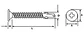 Autoperforante Phillips con Alas Cabeza Wafer #10-24 x 1 7/16