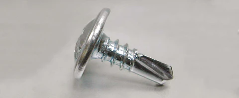 Tornillo Cabeza Lenteja con Golilla Punta Broca #8 x 1" Mamut · Caja de 100 un.