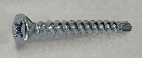 Tornillo Avellanante para Fibrocemento Punta Broca #6 x 1 1/4" Mamut · Caja de 100 un.