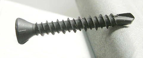 Tornillo Avellanante para Fibrocemento Punta Broca Hi-lo #7(3.9mm) x 1 5/8" Mamut · Caja de 100 un.