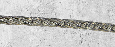 Cable de Acero Pulido 6x7 3/16" Mamut - Rollo 100m · Caja de 100 un.