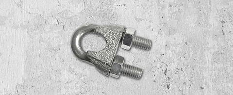 Abrazadera para Cable 1/4" Mamut · Caja de 20 un.