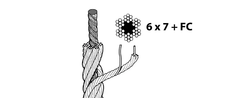 Cable de Acero Pulido 6x7 3/8