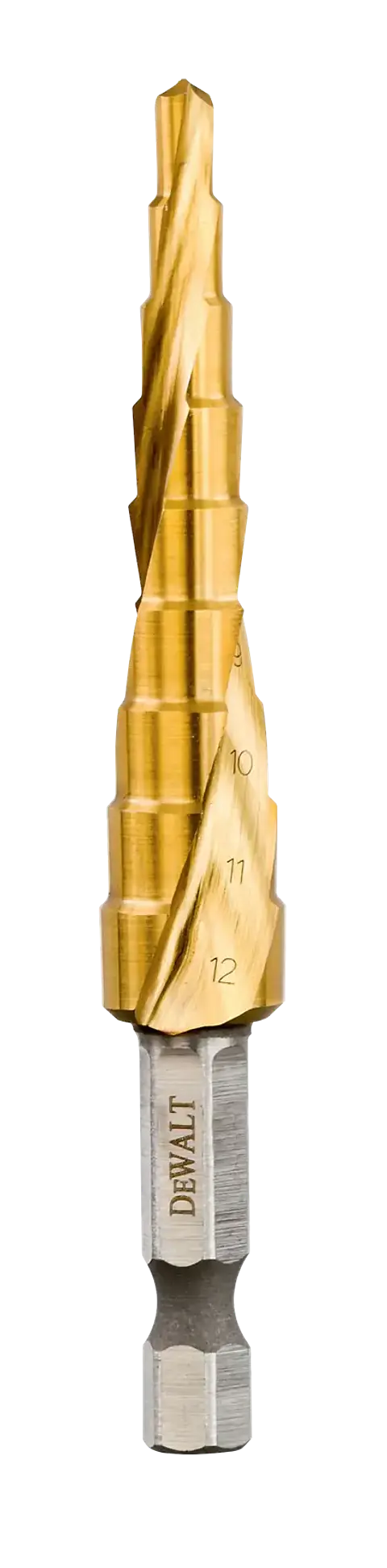 Broca Escalonada 6, 7, 8, 9, 10, 11, 12 Mm. Toma Hex 1/4'' Impact Ready DeWalt