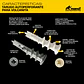 Tarugo Autoperforante para Volcanita M13 x 42mm (metalico) Mamut · Caja de 25 un. - Miniatura 2
