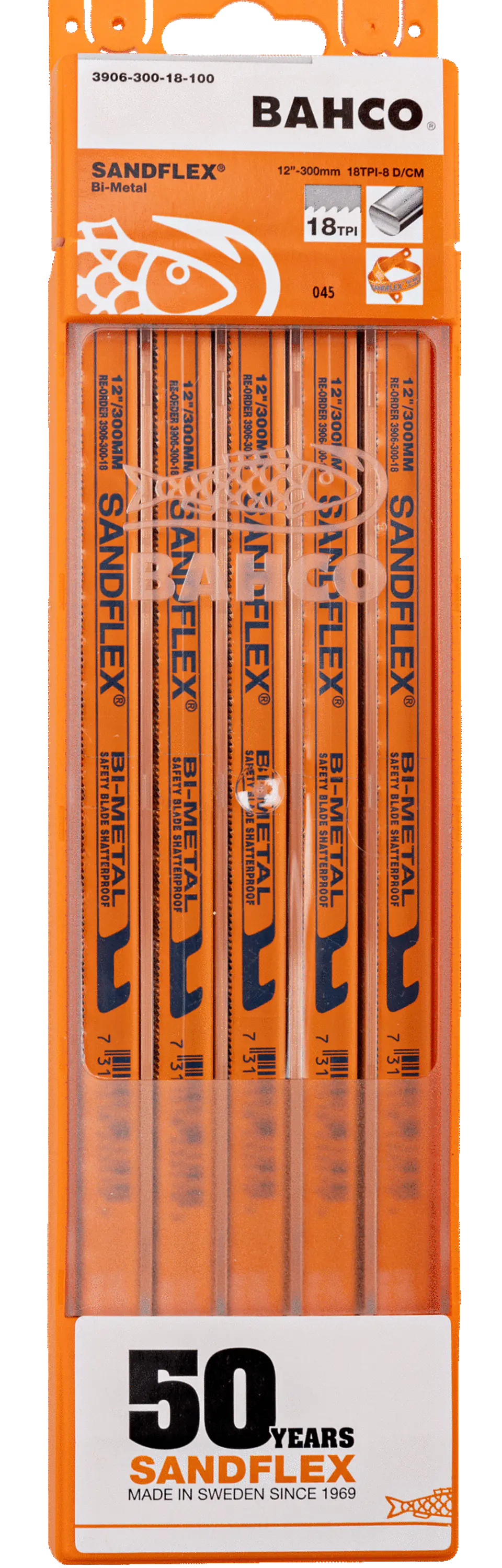 Bahco Hojas de Sierra Sandflex 300mm 18TPI (3906-300-18-100) 1
