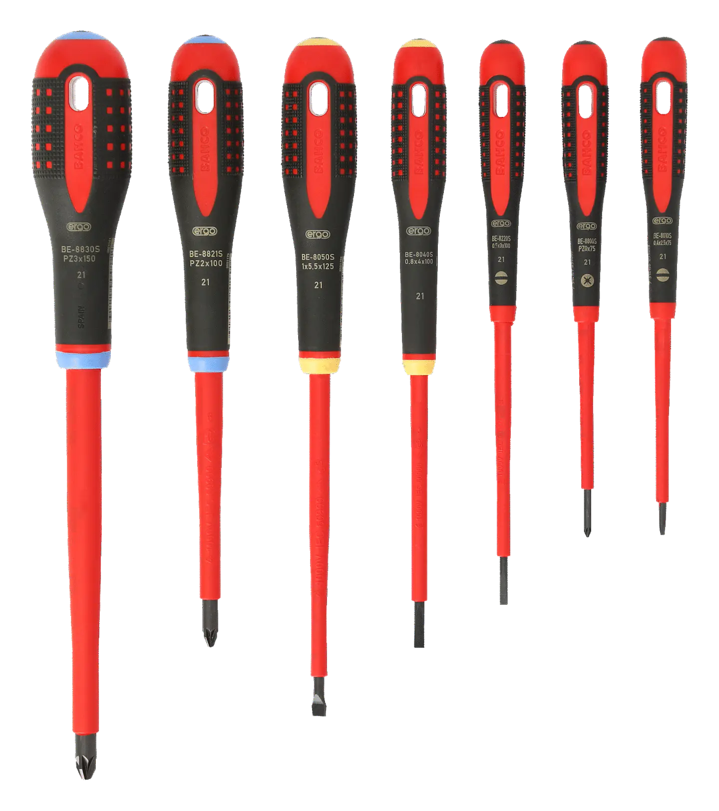 Bahco Juego Destornilladores Aislados 1000V (BE-9888S) 2