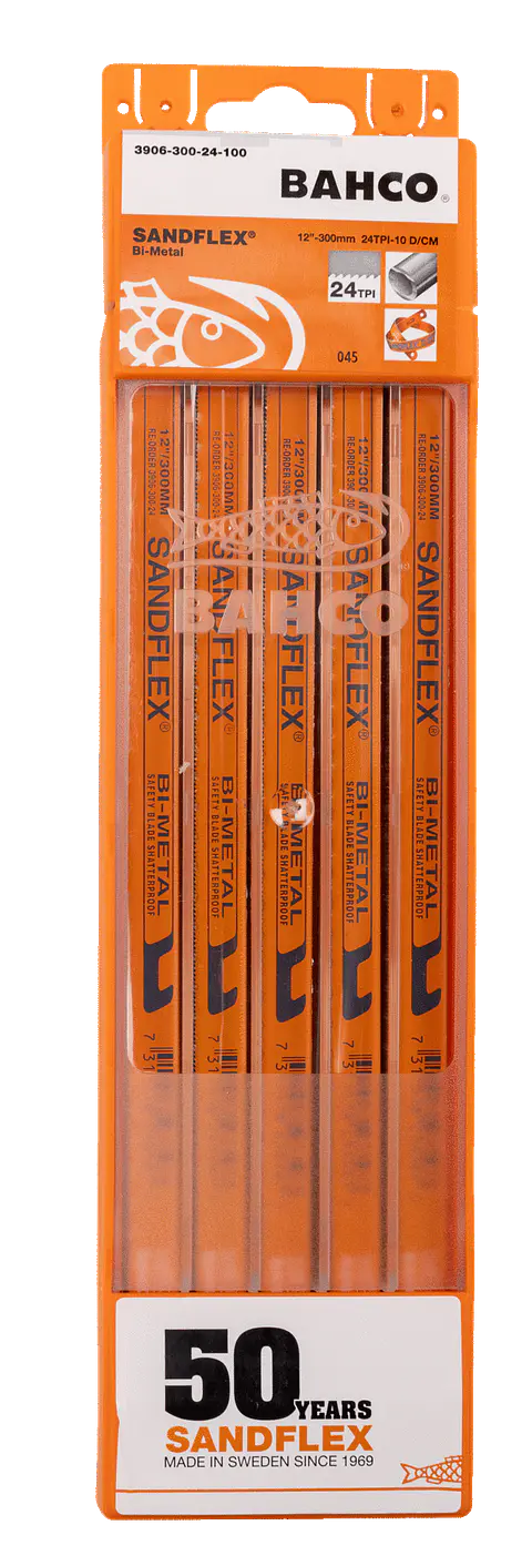 Bahco Hojas de Sierra Sandflex 300mm 24TPI (3906-300-24-100)