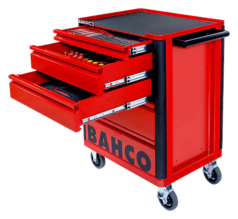 Carro Portaherramientas Bahco 26" 5 Cajones Naranja con Herramientas 1472K5