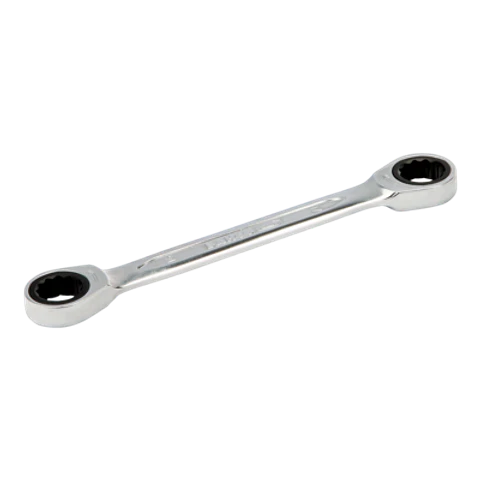 Llave doble de estrella a carraca de 16-17 mm con acabado cromado de 200 mm Bahco 1320RM-16-17