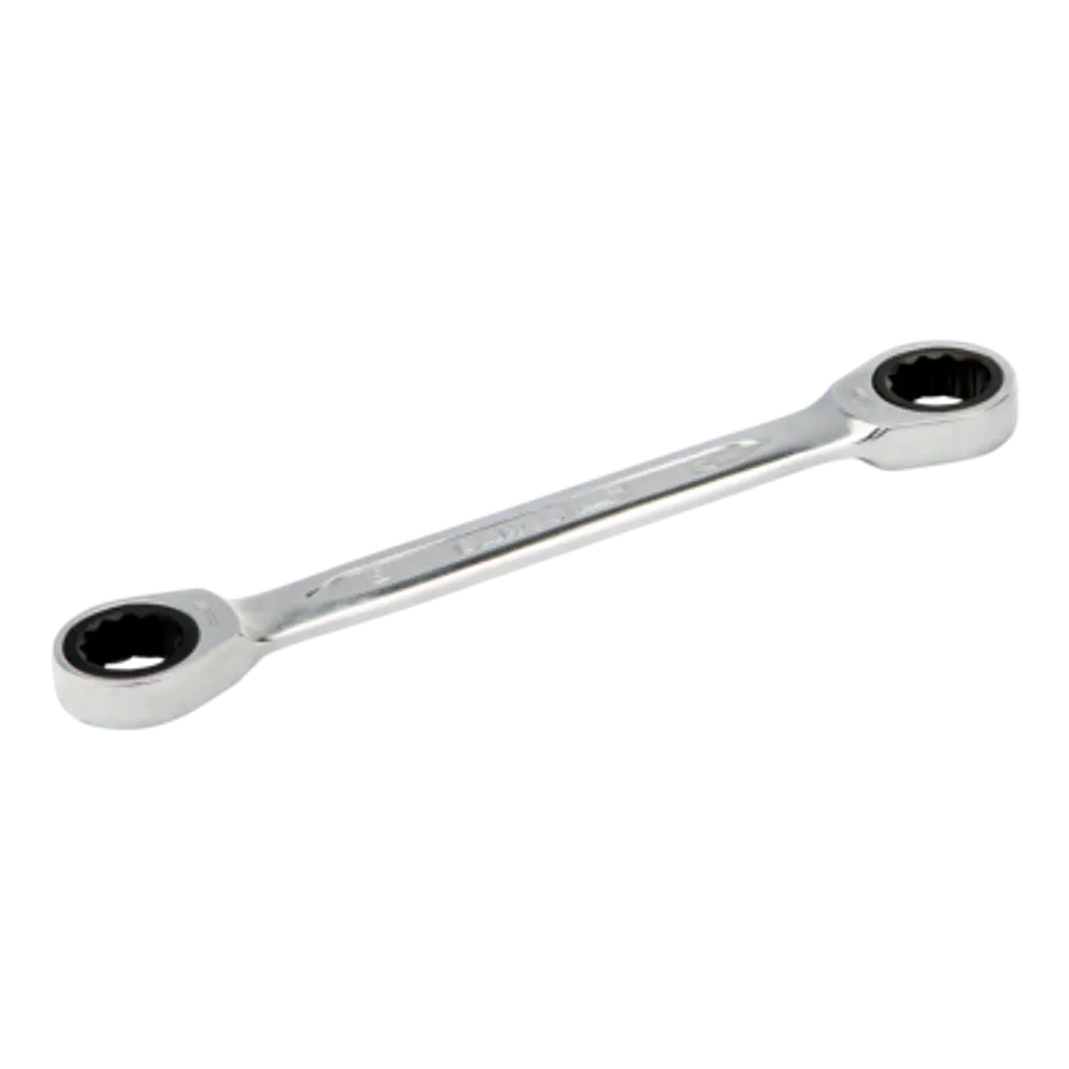Llave doble de estrella a carraca de 8-9 mm con acabado cromado de 128 mm Bahco 1320RM-8-9 1