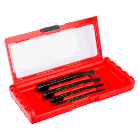 Juego de extractores de espárrago para tornillos y pernos rotos: 4 piezas Bahco 1419/4