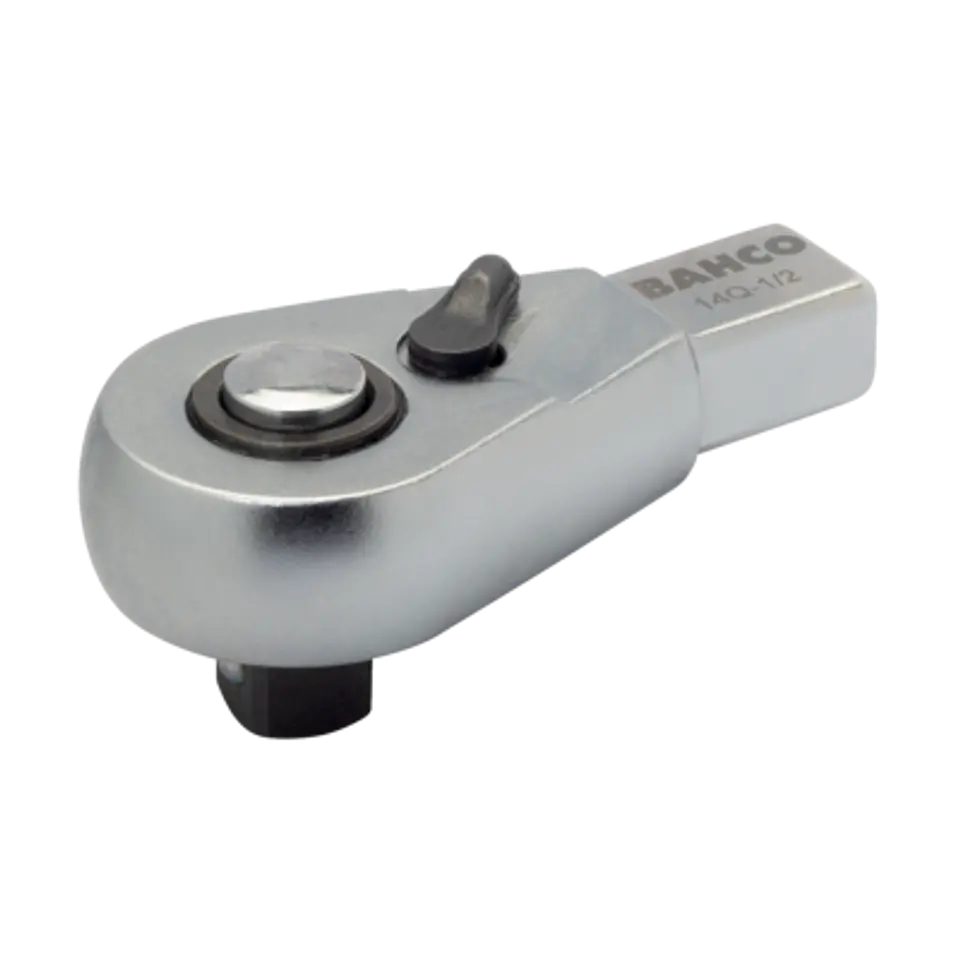 Cabeza intercambiable de carraca tipo pera con liberación rápida y conector rectangular Bahco 14Q-1/2 1