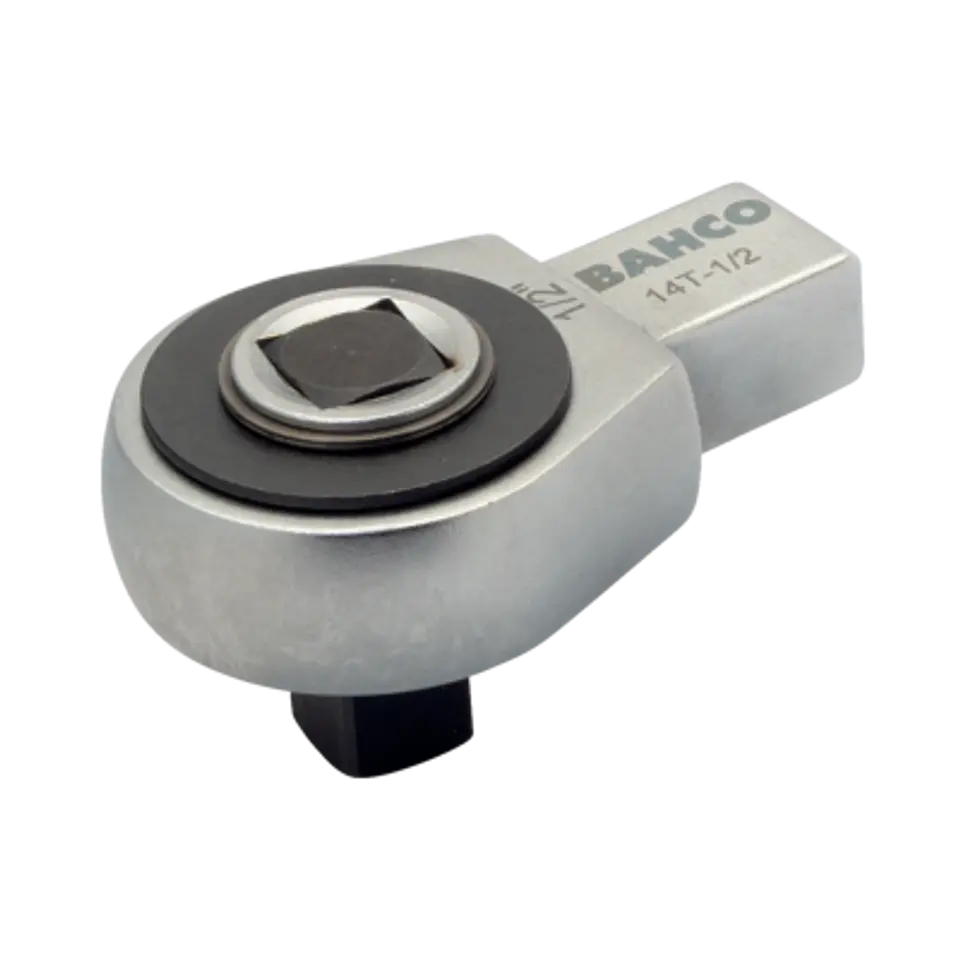 Cabeza intercambiable con cuadradillo pasante de carraca con conector rectangular Bahco 14T-3/4 1