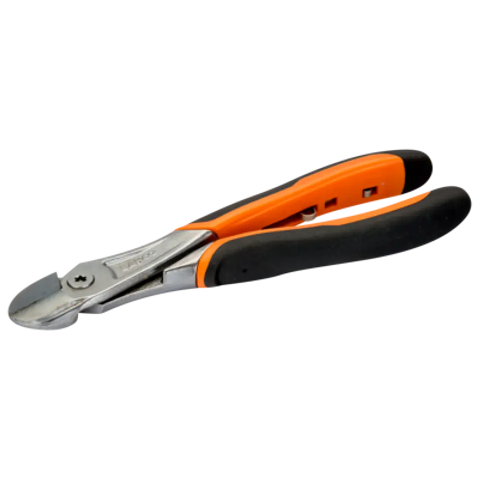 Alicates de corte diagonal ERGO™ para industria pesada, con mango bi-componente de apertura automática y acabado cromado (180 mm, embalaje 1