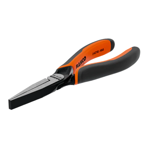 Alicates ERGO™ de boca plana y cabeza larga, con mangos bi-materiales (180 mm) Embalaje industrial Bahco 2421 G-180 IP