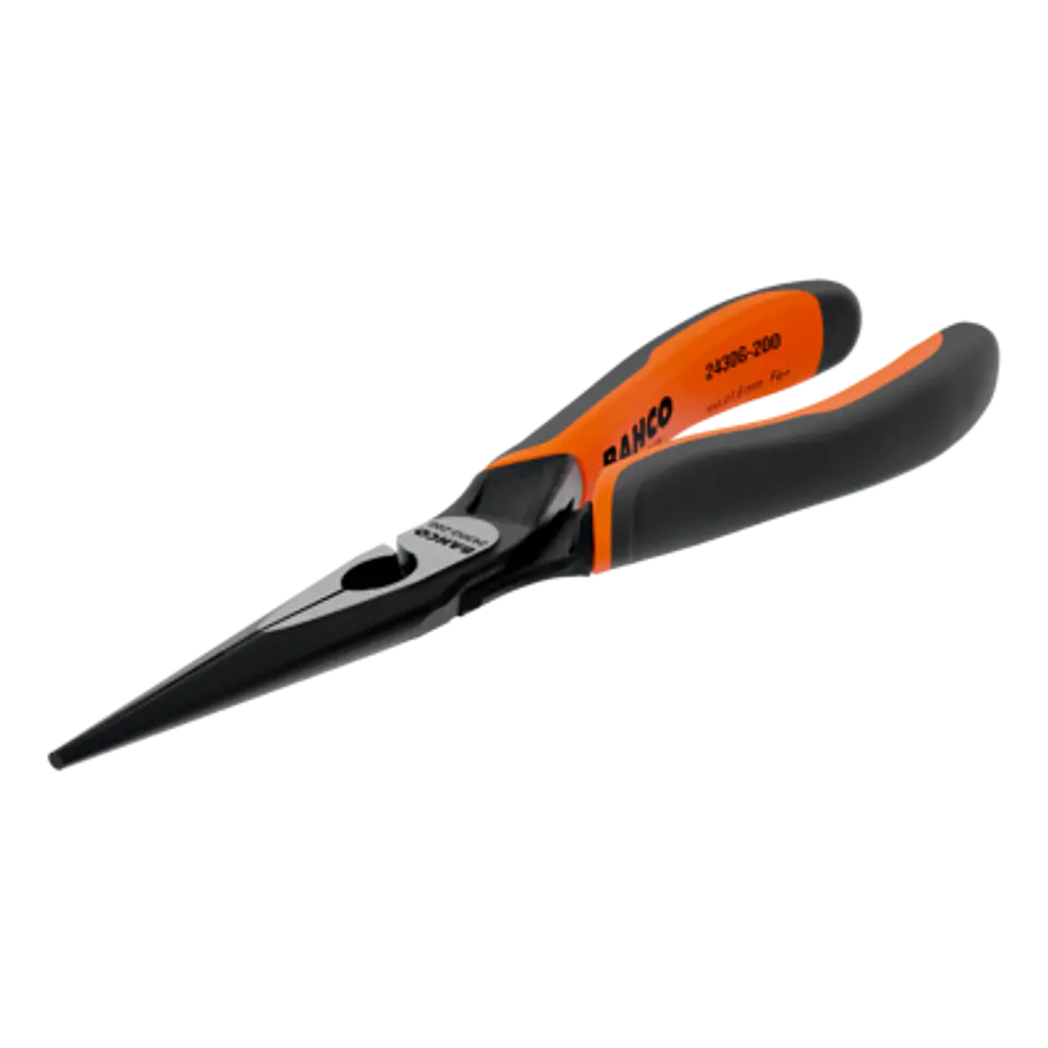 Alicates ERGO™ de boca semirredonda con mangos bi-materiales (140 mm) Embalaje industrial Bahco 2430 G-140 IP 1