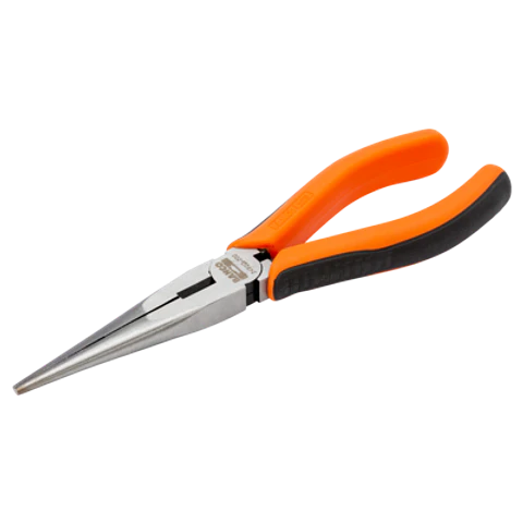 Alicates de boca semirredonda con mangos bi-componentes y acabado lacado, 165 mm Bahco 2470 G-160