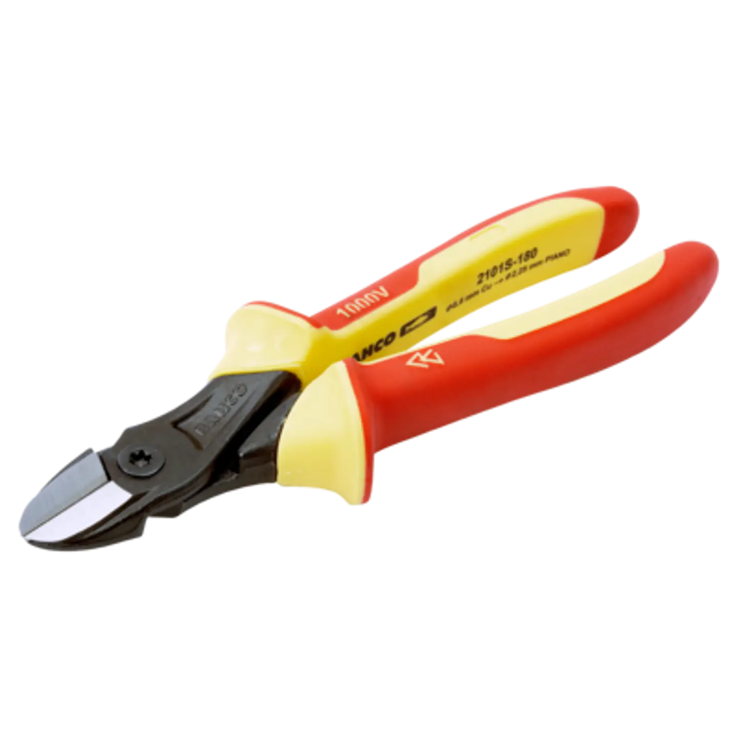 Alicates de corte diagonal ERGO™ con mangos aislados y acabado fosfatado, 180 mm Bahco 2101S-180 1