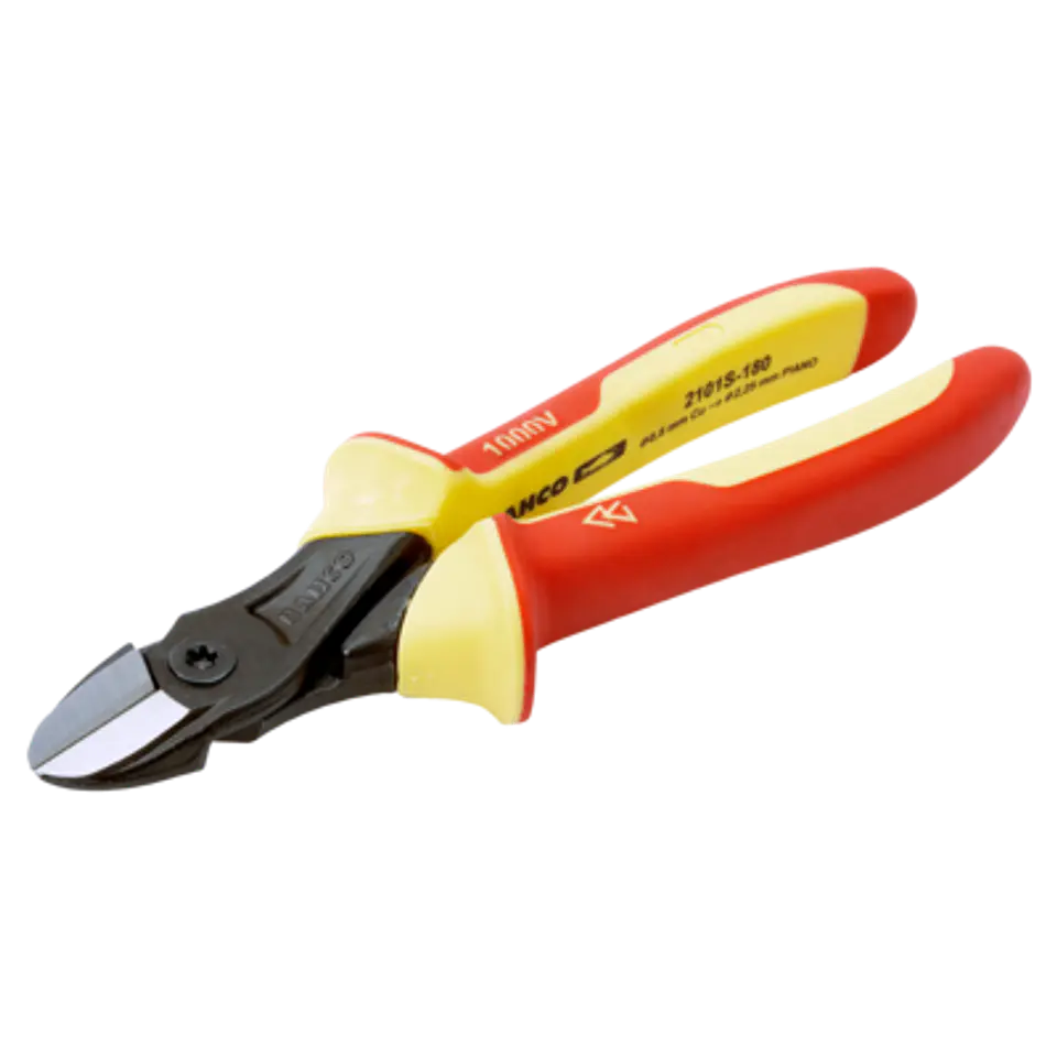 Alicates de corte diagonal ERGO™ con mangos aislados y acabado fosfatado, 160 mm Bahco 2101S-160 1