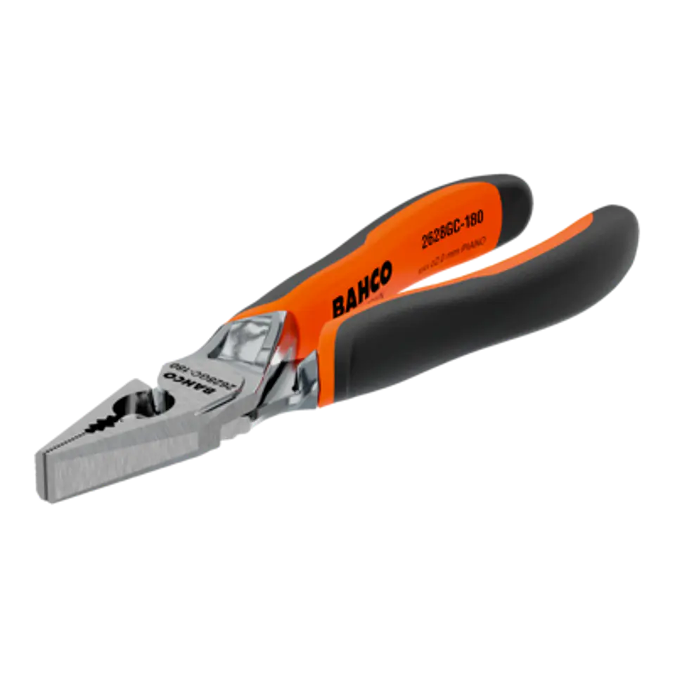 Alicates ERGO™ universales cromados, con mangos bi-materiales (180 mm) Embalaje industrial Bahco 2628 GC-180IP 1