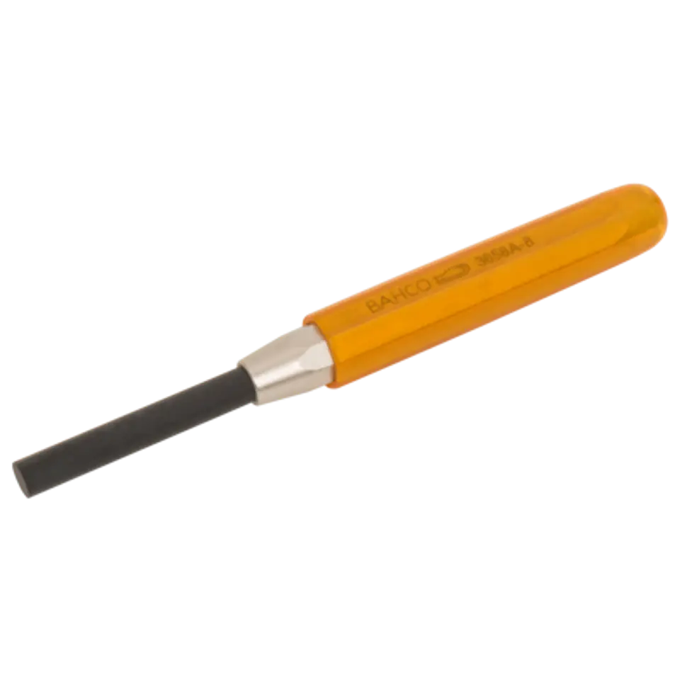 Botador cilíndrico de 3 mm con mango octogonal y protector para la mano, 150 mm Bahco 3658A-3 1