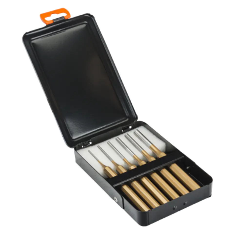 Juego de botadores cilíndricos con mango octagonal, 6 unidades/caja Bahco 3734S/6 1